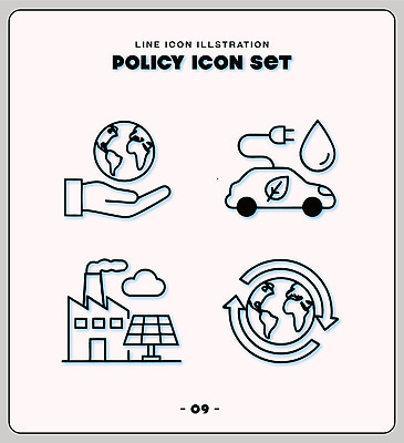 산업 지구 일러스트 공장 물 환경 에너지 그린에너지 전기에너지 순환 전기자동차 정책 국내일러스트 AI파일 자연요소 공업 모션 자동차 파일형식 벡터