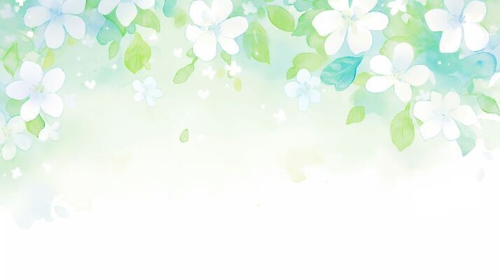 JPG 식물 꽃 백그라운드 일러스트 자연 나뭇잎 수채화 미술 파란색 봄 카피스페이스 배경지 국내일러스트 AI일러스트 AI콘텐츠 계절 컬러 잎 문화예술 공백 생태계 파일형식