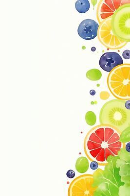 JPG 웰빙 채소 과일 일러스트 재료 채식 카피스페이스 비건 배경지 국내일러스트 AI일러스트 AI콘텐츠 공백 채식주의자 파일형식