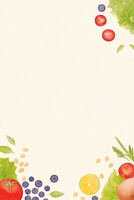 JPG 웰빙 백그라운드 채소 과일 일러스트 재료 건강 농작물 신선 카피스페이스 배경지 국내일러스트 AI일러스트 AI콘텐츠 농업 공백 파일형식