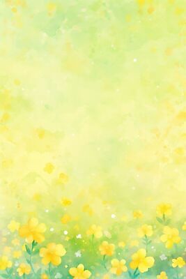 JPG 꽃 백그라운드 일러스트 자연 초원 노란색 봄 카피스페이스 배경지 국내일러스트 AI일러스트 AI콘텐츠 식물 계절 컬러 공백 생태계 파일형식