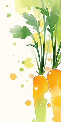 JPG 백그라운드 채소 일러스트 농작물 당근 신선 유기농 비타민 국내일러스트 AI일러스트 AI콘텐츠 웰빙 농업 뿌리채소 영양소 파일형식