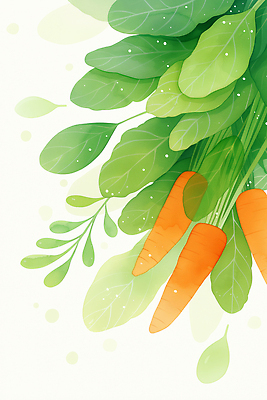 JPG 백그라운드 채소 일러스트 건강 여름 당근 신선 유기농 영양 비타민 국내일러스트 AI일러스트 AI콘텐츠 웰빙 계절 뿌리채소 영양소 파일형식