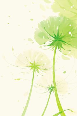 JPG 식물 꽃 백그라운드 일러스트 봄 민들레 국내일러스트 AI일러스트 AI콘텐츠 계절 파일형식