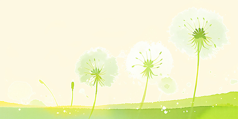 JPG 식물 꽃 백그라운드 일러스트 봄 민들레 국내일러스트 AI일러스트 AI콘텐츠 계절 파일형식