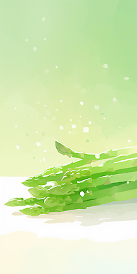 JPG 백그라운드 채소 일러스트 재료 수채화 건강 초록색 신선 아스파라거스 영양 비타민 식단 국내일러스트 AI일러스트 AI콘텐츠 컬러 영양소 파일형식