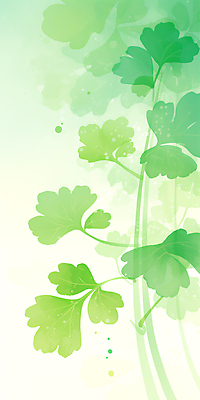 JPG 백그라운드 잎 일러스트 수채화 초록색 고수 부드러움 국내일러스트 AI일러스트 AI콘텐츠 식물 컬러 감각 향신료 파일형식