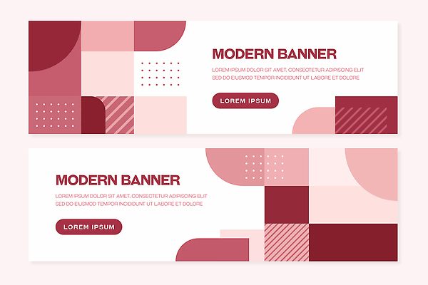 모양 도형 템플릿 디자인 배너 배너템플릿 백그라운드 패턴 추상 그래픽 블록 모던 기하학 웹배너 버건디 AI파일 웹템플릿 무늬 빨간색 파일형식 벡터