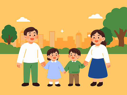 식물 계절 공공시설 감정 컨셉 관계 휴식 사람 공동체 파일형식 벡터 가족 어린이 공원 도시 나무 즐거움 행복 함께함 산책 여름 국내일러스트 일러스트 AI파일 사회