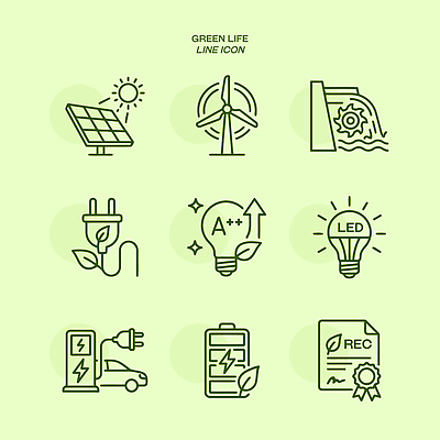 디자인 라인일러스트 일러스트 자연보호 환경 에너지 풍력에너지 전기에너지 건전지 친환경 태양에너지 에코라이프 수력에너지 에너지효율 전기자동차 충전소 LED 국내일러스트 AI파일 라이프스타일 전구 자동차 자연 그린에너지 보호 에코 충전 파일형식 벡터