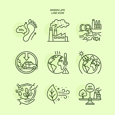 식물 지구 라인일러스트 일러스트 공장 자동차 날씨 자연보호 환경 변화 보호 온도 에코라이프 수질 탄소 국내일러스트 AI파일 라이프스타일 육상교통 컨셉 공업 자연 에코 파일형식 벡터