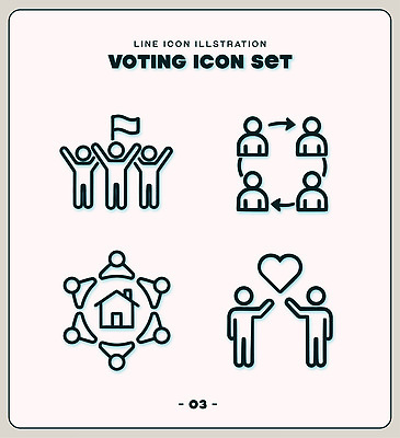 라인일러스트 일러스트 사람 마음 그룹 발전 선택 연결 투표 선거 의견 공동체 국내일러스트 AI파일 컨셉 민주주의 파일형식 벡터