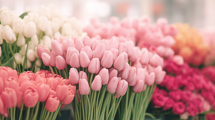 JPG 편집이미지 꽃 자연 선물 상점 농사 봄 튤립 편집실사 AI포토 AI콘텐츠 식물 계절 농업 CG 생태계 파일형식