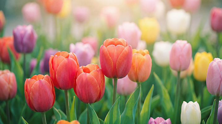 JPG 편집이미지 꽃 꽃밭 자연 봄 튤립 편집실사 AI포토 AI콘텐츠 식물 계절 CG 생태계 파일형식