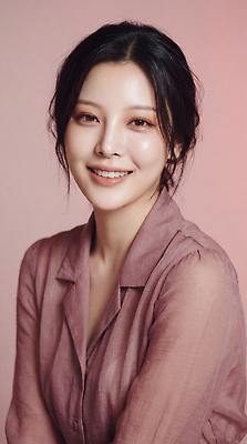 JPG 모델 편집이미지 여자 패션 분홍색 포즈 미소 웃음 뷰티 의료성형뷰티 편집실사 AI인물포토 AI콘텐츠 컬러 표정 사람 CG 파일형식 AI포토