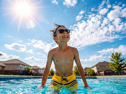 JPG 편집이미지 물놀이 하늘 수영장 웃음 소년 여름 선글라스 태양 수영 시원함 즐거움 의료성형뷰티 편집실사 AI인물포토 AI콘텐츠 자연요소 계절 남자 감정 안경 어린이 놀이 표정 수상스포츠 CG 파일형식 AI포토