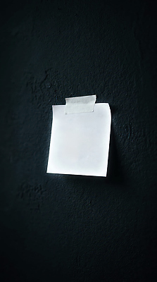 JPG 편집이미지 종이 벽 사각형 어둠 공백 메모지 포스트잇 테이프 붙이기 편집실사 AI포토 AI콘텐츠 도형 모션 문구용품 사무용품 CG 파일형식