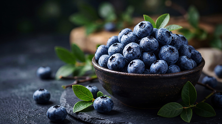 JPG 식물 편집이미지 그릇 음식 컬러 잎 다이어트 과일 탁자 건강 신선 블루베리 영양 비타민 편집실사 AI포토 AI콘텐츠 식기 가구 CG 영양소 파일형식