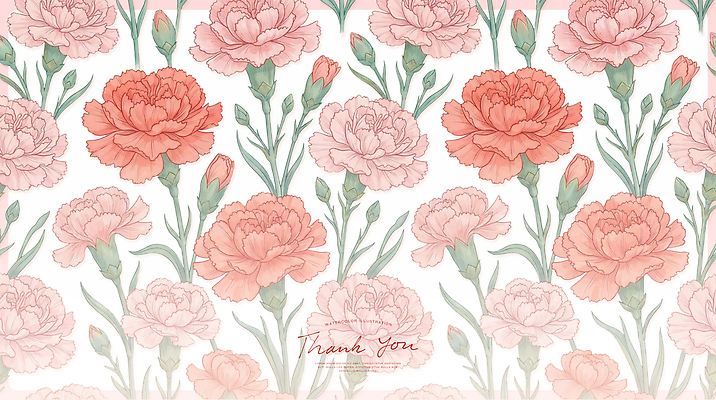 PSD 식물 꽃잎 꽃 백그라운드 패턴 일러스트 자연 카네이션 국내일러스트 무늬 생태계 파일형식