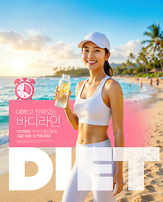 PSD 편집이미지 라이프스타일 여자 행복 바다 다이어트 건강 웃음 해변 일상 물 여름 운동복 야자수 운동 물병 의료성형뷰티 이미지편집 자연요소 나무 옷 계절 감정 표정 사람 라이프 생활 물통 파일형식
