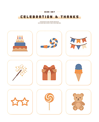 자연요소 감정 인형 컨셉 놀이 디저트 이벤트 파일형식 벡터 축하 감사 케이크 선물 사탕 별 곰인형 불꽃놀이 파티 장식 AI파일 일러스트 국내일러스트