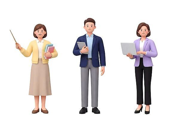 직업 기념일 사람 경제 전자제품 스마트기기 3D 상인 파일형식 강사 여자 남자 태블릿 노트북 편집이미지 PSD 편집3D 노동자 소상공인 근로자의날