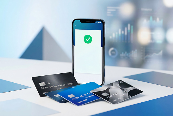 JPG 편집이미지 비즈니스 금융 스마트폰 디지털 스크린 거래 신용카드 연결 결제 뱅킹 핀테크 이미지편집 AI컴퓨터그래픽 AI콘텐츠 모바일 경제 핸드폰 스마트기기 파일형식