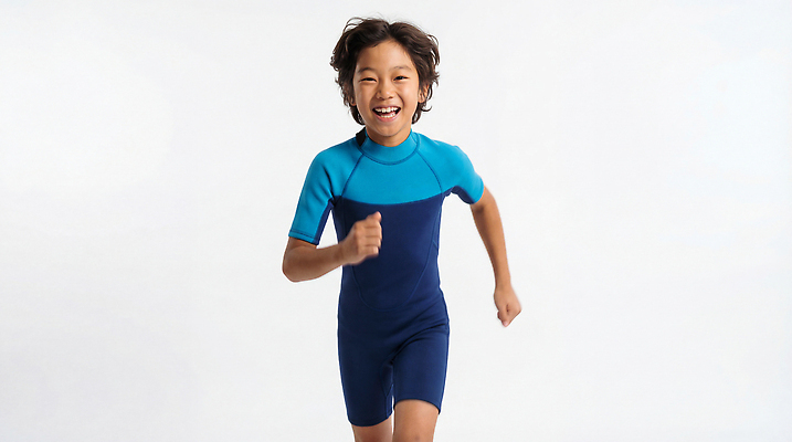 JPG 편집이미지 수영복 어린이 모션 웃음 소년 달리기 운동 활발 에너지 즐거움 활기 의료성형뷰티 편집실사 AI인물포토 AI콘텐츠 옷 남자 감정 컨셉 표정 건강 사람 CG 파일형식 AI포토