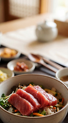 음식 어류 수중동물 CG 파일형식 AI콘텐츠 회 밥 식사 신선 채소 덮밥 편집실사 JPG 편집이미지 일본음식 해산물 참치 AI포토