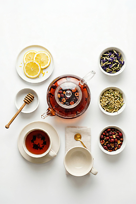 JPG 편집이미지 꽃 음료 재료 주전자 티타임 건강 컵 차 레몬 허브 만들기 꿀 편집실사 AI포토 AI콘텐츠 식물 식기 과일 모션 주방용품 휴식 CG 파일형식