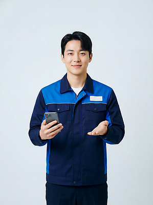 JPG 편집이미지 남자 스마트폰 스크린 업무 작업 택배기사 의료성형뷰티 편집실사 AI인물포토 AI콘텐츠 사람 핸드폰 스마트기기 배달원 CG 파일형식 AI포토