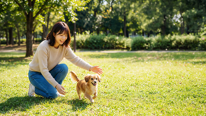 JPG 나무 편집이미지 공원 여자 행복 함께함 한명 웃음 사람 잔디 친구 반려동물 달리기 강아지 놀기 의료성형뷰티 편집실사 AI인물포토 AI콘텐츠 식물 동물 1 공공시설 감정 컨셉 관계 모션 표정 개 CG 파일형식 AI포토
