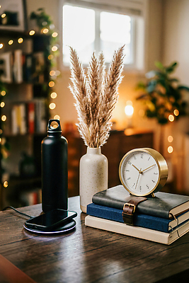 JPG 식물 편집이미지 시계 비즈니스 조명 책장 실내 장식 책 인테리어 깨끗함 업무 분위기 물병 책상 편집실사 AI포토 AI콘텐츠 디자인 가구 컨셉 내부 작업 물통 CG 파일형식