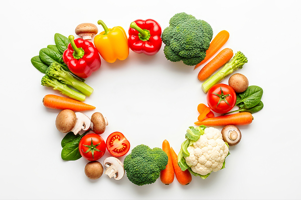 JPG 편집이미지 다이어트 토마토 채소 프레임 건강 요리 식사 당근 신선 브로콜리 양송이 시금치 컬리플라워 편집실사 AI포토 AI콘텐츠 뿌리채소 버섯 CG 파일형식