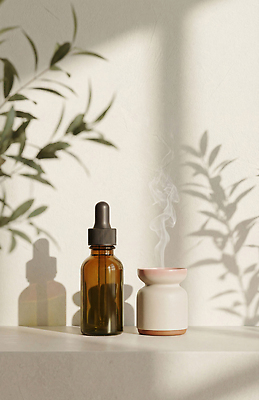 JPG 식물 편집이미지 벽 초 주택 실내 그림자 빛 분위기 올리브오일 그림 아로마 향초 아로마테라피 아로마오일 편집실사 AI포토 AI콘텐츠 컨셉 내부 건물 오일_화장품 기름 CG 테라피 파일형식