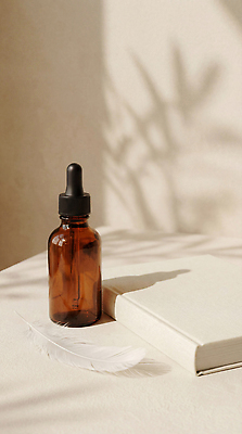 JPG 편집이미지 잎 아침 그림자 햇빛 아로마 아로마테라피 아로마오일 편집실사 AI포토 AI콘텐츠 주간 식물 빛 오일_화장품 CG 테라피 파일형식