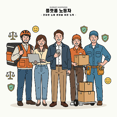 직업 여자 남자 일러스트 협력 노동자 사람 작업 플랫폼 배송 서비스 택배 국내일러스트 AI파일 교통시설 운송업 파일형식 벡터