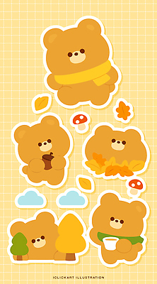 나무 캐릭터 커피 스티커 낙엽 일러스트 곰 나뭇잎 귀여움 목도리 버섯 산책 먹기 즐거움 오브젝트 놀기 엘리먼트 국내일러스트 AI파일 식물 동물 잡화 감정 음료 컨셉 잎 포유류 모션 휴식 파일형식 벡터