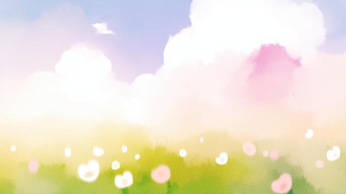 식물 계절 꽃 날씨 빛 생태계 파일형식 AI콘텐츠 초원 하늘 맑음 자연 풍경 여름 햇빛 꽃밭 JPG 국내일러스트 일러스트 AI일러스트