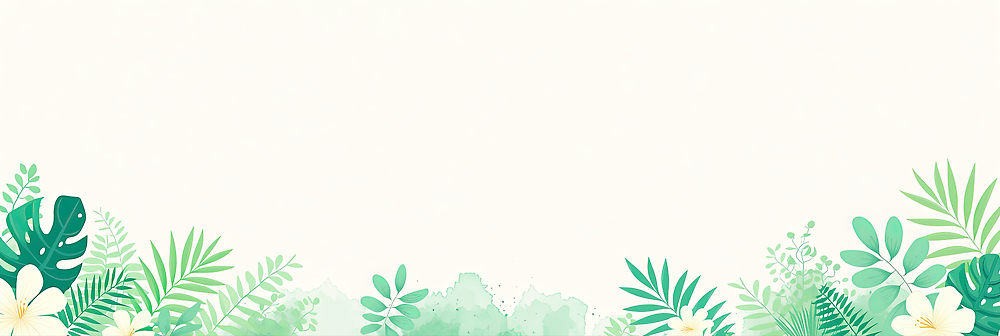 JPG 식물 꽃 화초 잎 일러스트 수채화 프레임 잔디 초록색 열대식물 열대잎 트로피컬아트 국내일러스트 AI일러스트 AI콘텐츠 컬러 그림 파일형식