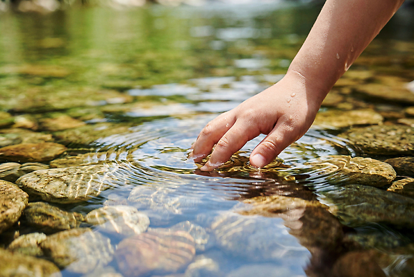 JPG 편집이미지 손 물결 어린이 자연 야외 물 여름 햇빛 환경 돌 개울 수면 의료성형뷰티 편집실사 AI인물포토 AI콘텐츠 자연요소 계절 사람 신체부위 빛 강 CG 생태계 파일형식 AI포토