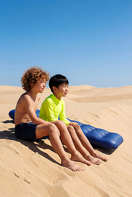 JPG 편집이미지 모래 소년 해변 야외 여름 친구 모래사장 햇빛 사막 즐거움 비치베드 편집실사 AI인물포토 AI콘텐츠 계절 남자 감정 어린이 바다 관계 빛 CG 파일형식 AI포토