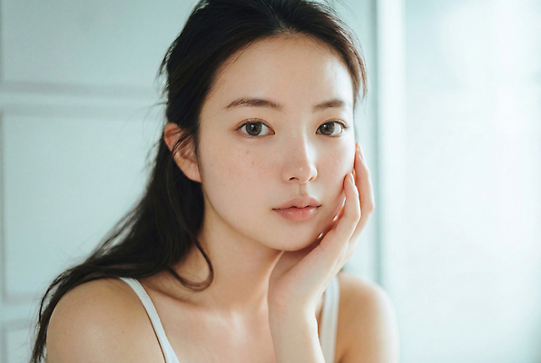 JPG 편집이미지 긴머리 손 여자 얼굴 휴식 표정 일상 뷰티 피부 의료성형뷰티 편집실사 AI인물포토 AI콘텐츠 헤어스타일 컨셉 사람 라이프 신체부위 CG 파일형식 AI포토