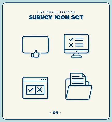 라인일러스트 일러스트 컴퓨터 스크린 자료 평가 설문조사 응답 국내일러스트 AI파일 전자제품 파일형식 벡터