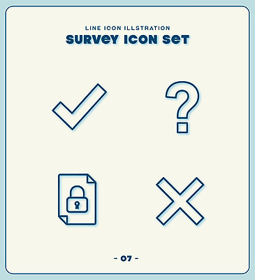 라인일러스트 일러스트 세트 물음표 X 질문 문서 잠금 설문조사 국내일러스트 AI파일 기호 알파벳 보안 파일형식 벡터