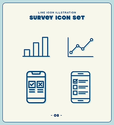 기호 라인일러스트 일러스트 통계 모바일 그래프 자료 평가 서류판 설문조사 응답 국내일러스트 AI파일 문자 사무용품 파일형식 벡터