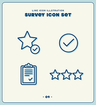 모양 별 라인일러스트 일러스트 평가 의견 점검 목록 설문 설문조사 국내일러스트 AI파일 자연요소 파일형식 벡터