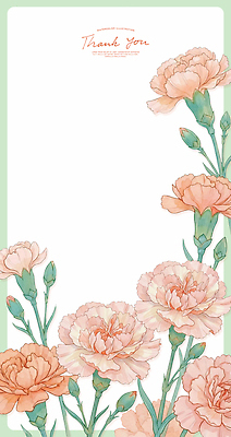 PSD 식물 디자인 꽃 감정 예술 컬러 일러스트 메시지 카네이션 감사 가정의달 꽃프레임 스타일 국내일러스트 프레임 5월 파일형식