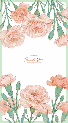 PSD 식물 손글씨 디자인 꽃 일러스트 메시지 카네이션 그림 감사 화사함 가정의달 꽃프레임 국내일러스트 감정 컨셉 프레임 5월 파일형식