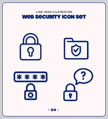 기호 인터넷 라인일러스트 일러스트 자물쇠 안전 자료 웹 정보 암호 보호 보안 폴더 시스템 온라인 개인정보 국내일러스트 AI파일 문자 컨셉 파일 파일형식 벡터